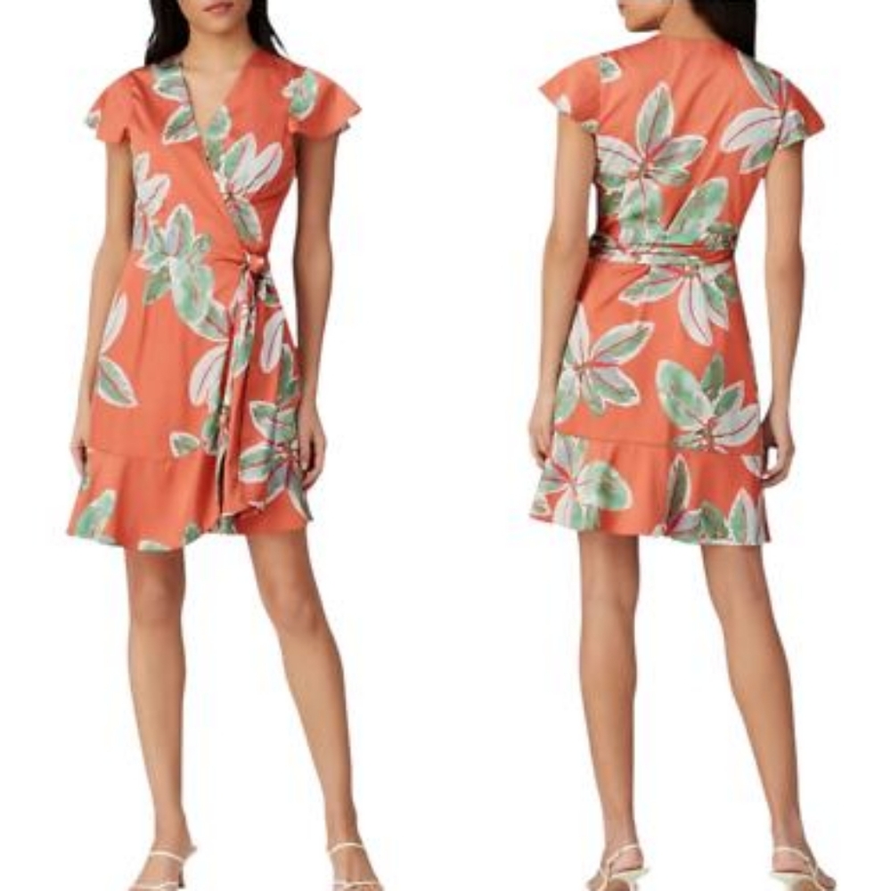 Hutch "Britton" Floral Wrap Dress